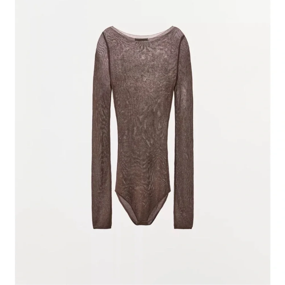 ZARA 100% VISCOSE KNIT BODYSUIT - Picture 8 of 10